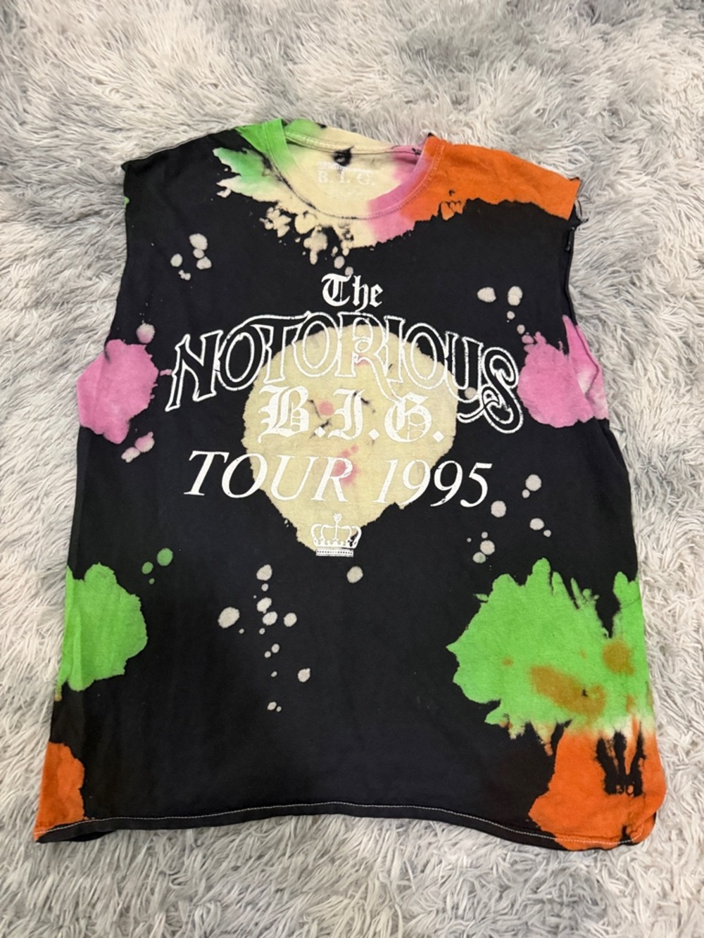 The Notorious B.I.G. biggie Size Medium Tie Dye T-shirt